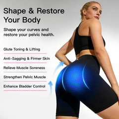 Glute Toning Shorts for Women, Wireless Butt & Hip Workout, Reusable & Machine Washable